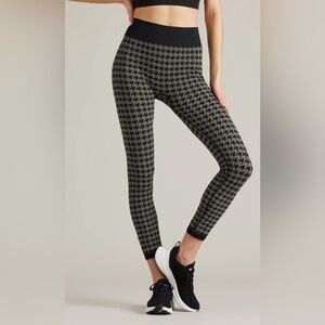 RHONE Houndstooth Seamless Base Legging Black